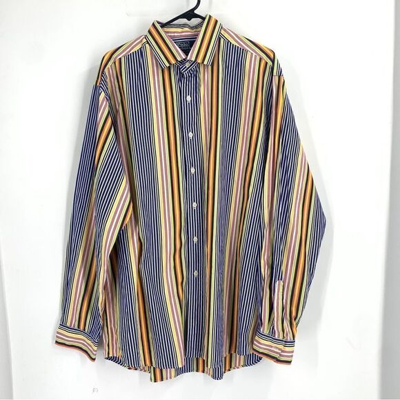 Polo Ralph Lauren Westerton  XL Multicolor Stripe Button Down Long Sleeve Shirt - Picture 1 of 10
